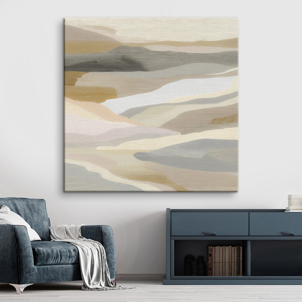 Rustig landschap in zachte tinten — interieur 1
