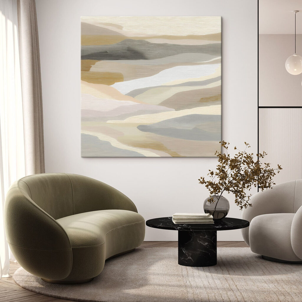 Rustig landschap in zachte tinten — interieur 2