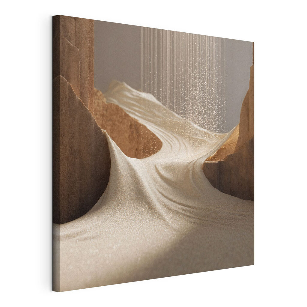 Zand dat over rotsen stroomt — productweergave
