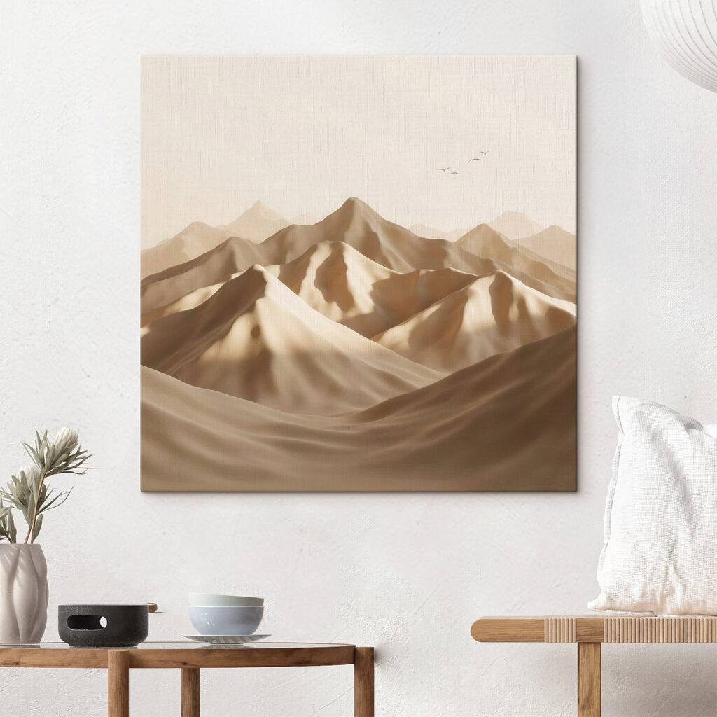 Zandbergen met zachte schaduw — interieur 2