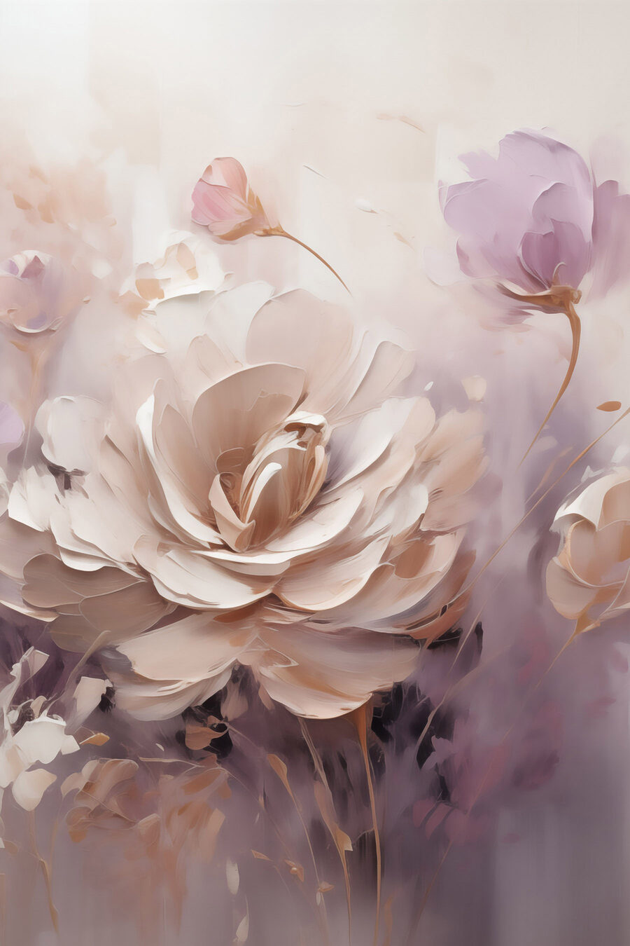 Schilderij van bloemen — volledig ontwerp