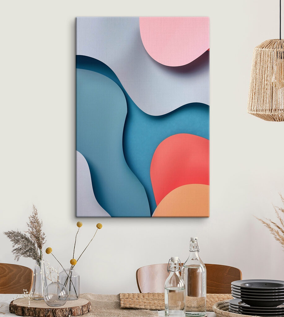 Kleurrijke uitgesneden papieren figuren — interieur 2