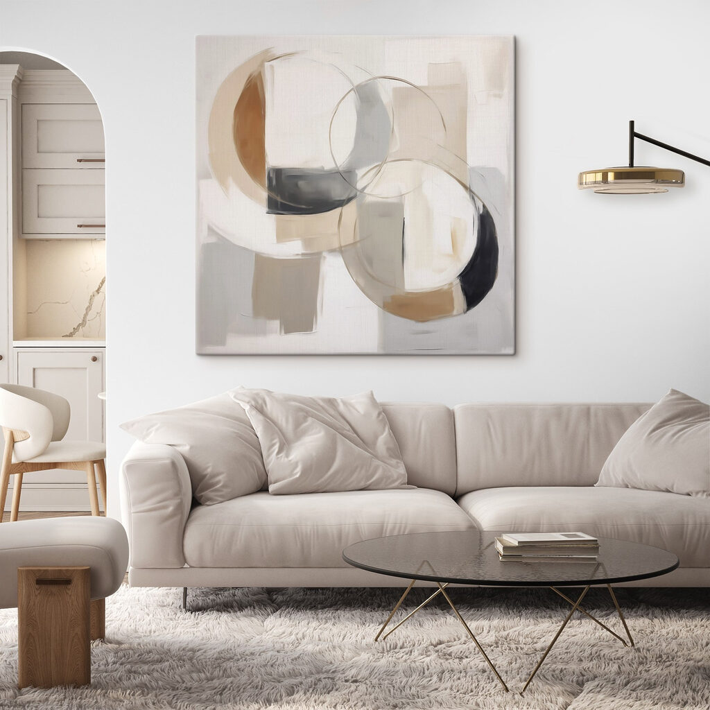 Cirkels en vierkanten schilderen — interieur 2