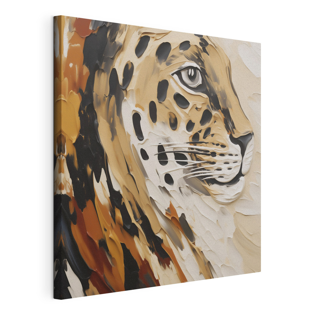 Abstracte luipaard, imitatie van een schilderij — productweergave