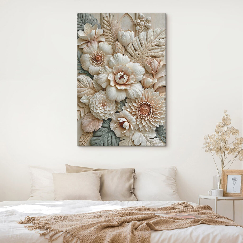 Elegante bloemschikking in zachte tinten — interieur 2