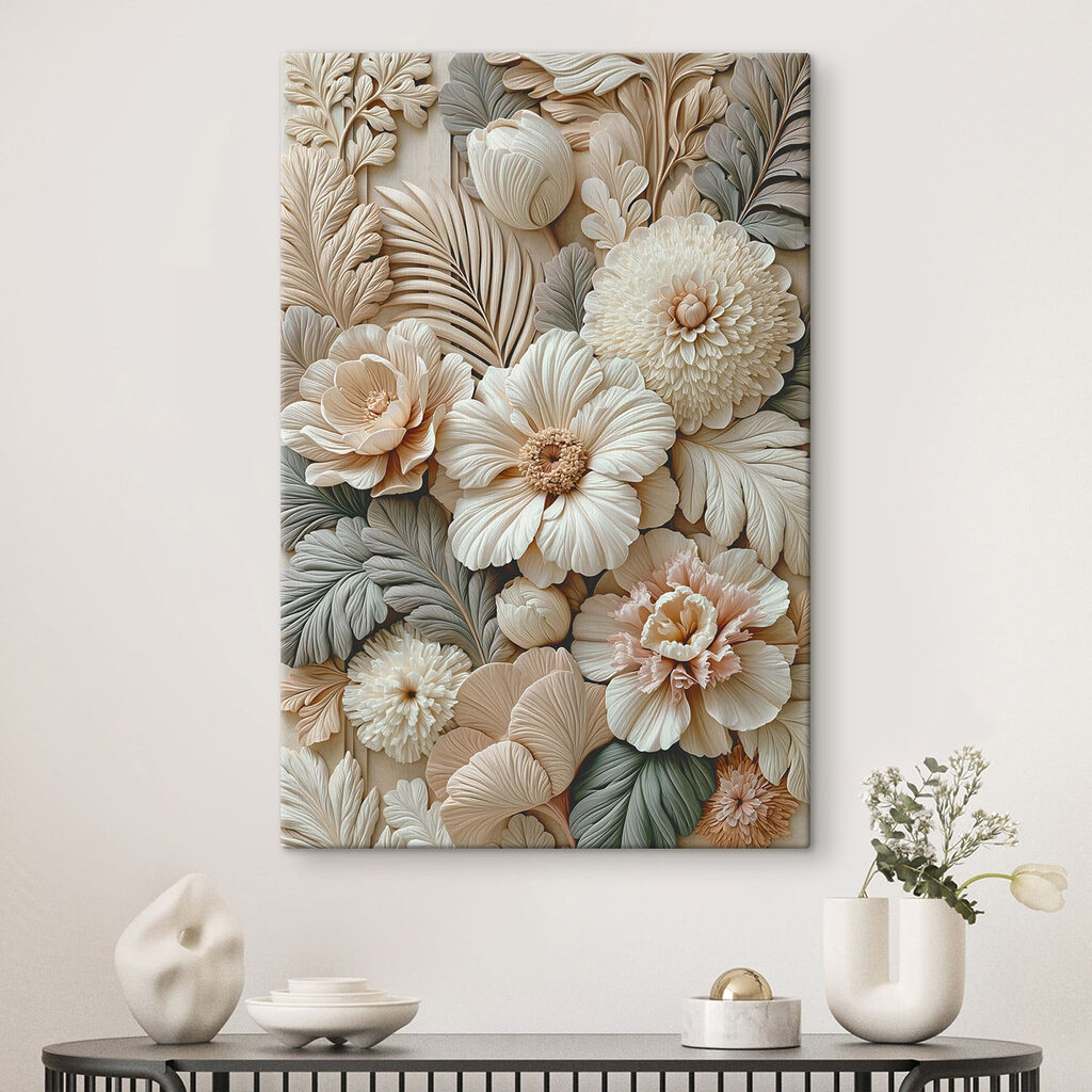 Groep bloemen en bladeren — interieur 2