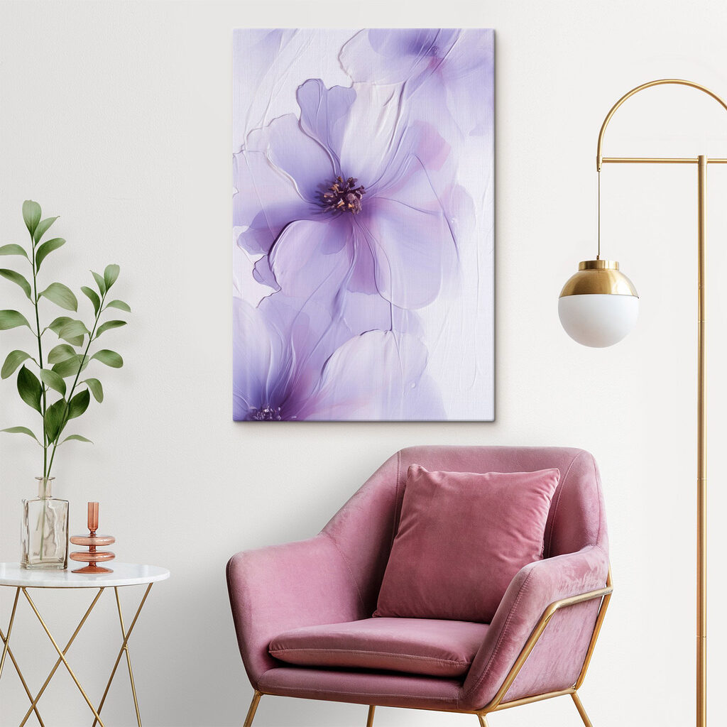 Fijne bloemblaadjes in zachte tinten — interieur 1