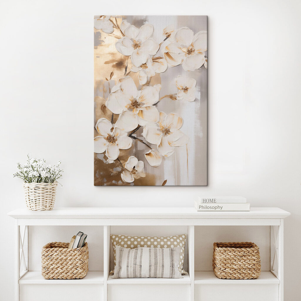 Elegante bloesems in zachte tinten — interieur 2