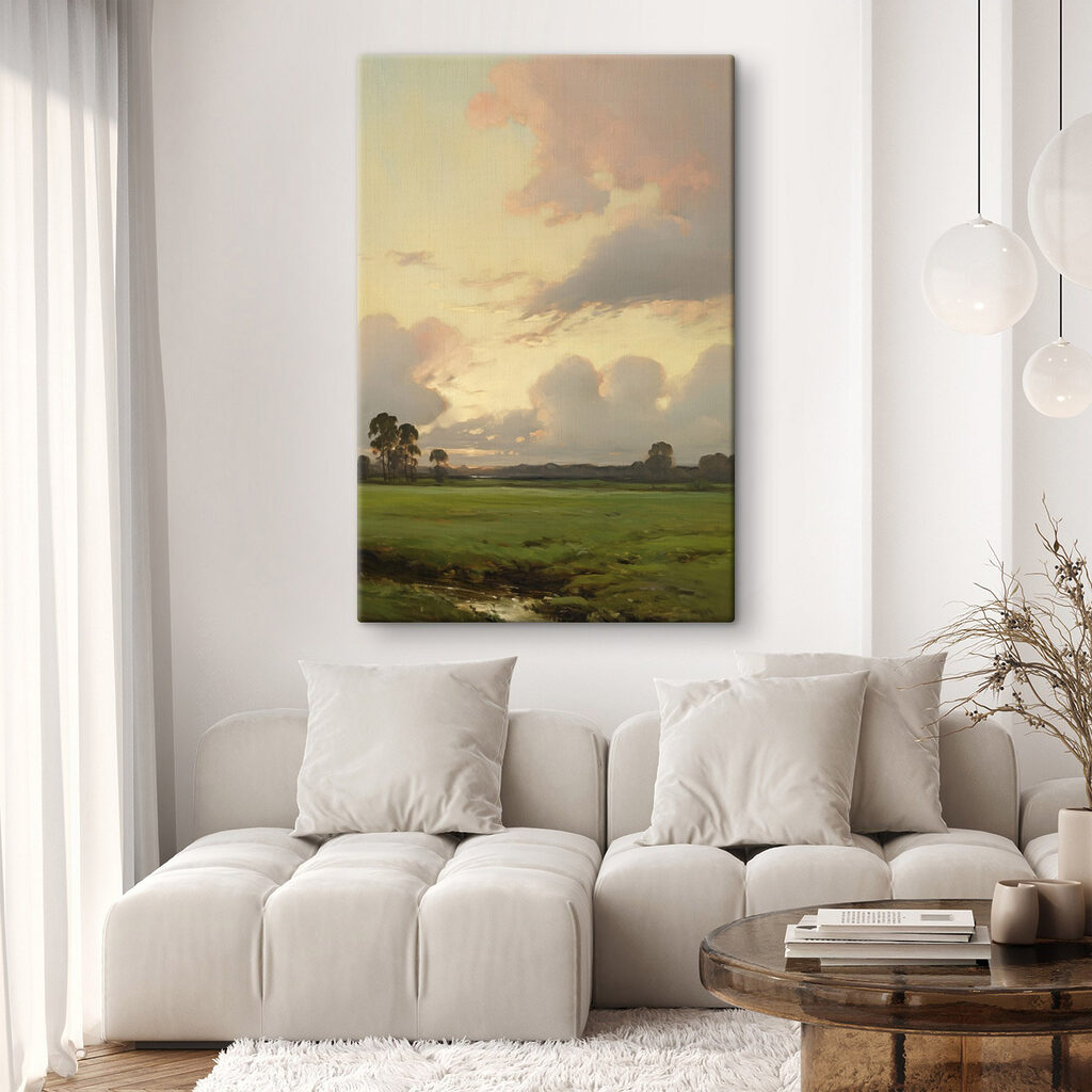 Landschap met bomen en wolken — interieur 2