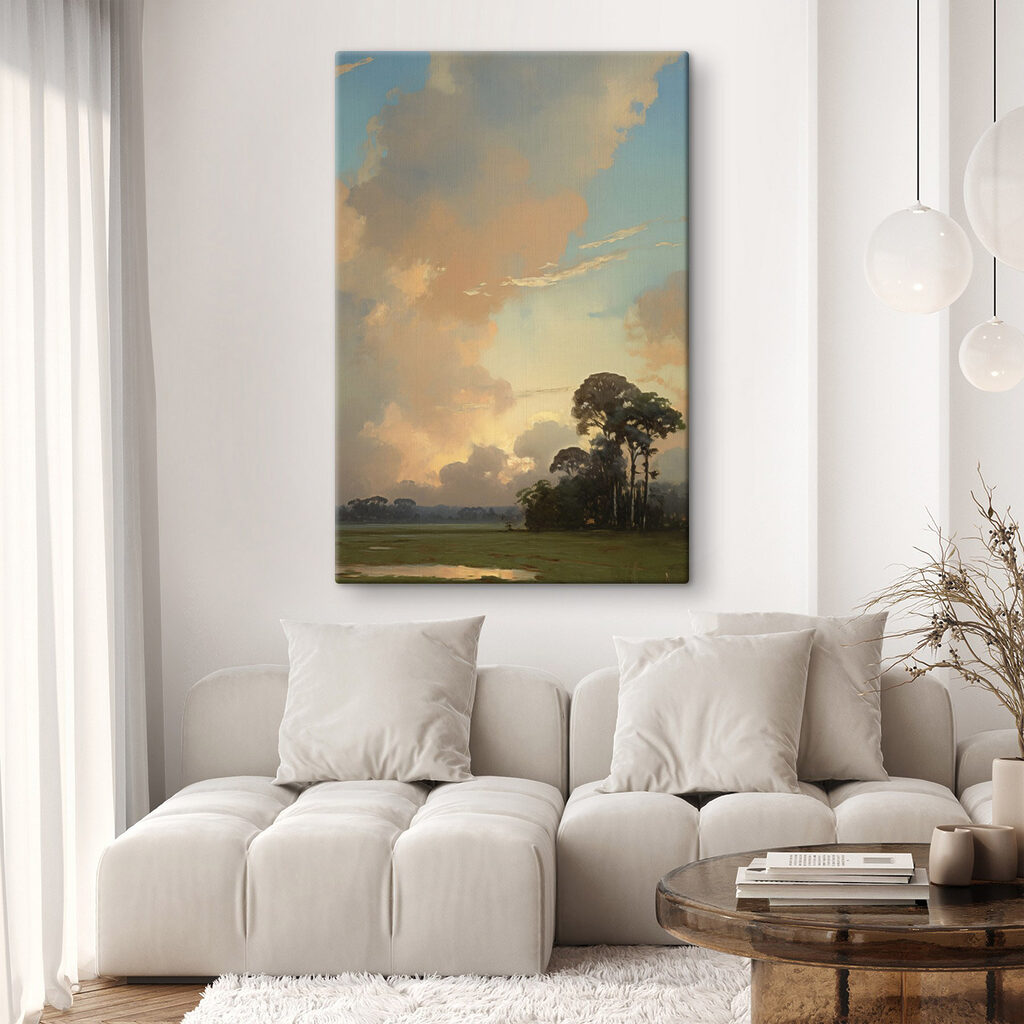 Groep bomen en wolken — interieur 2