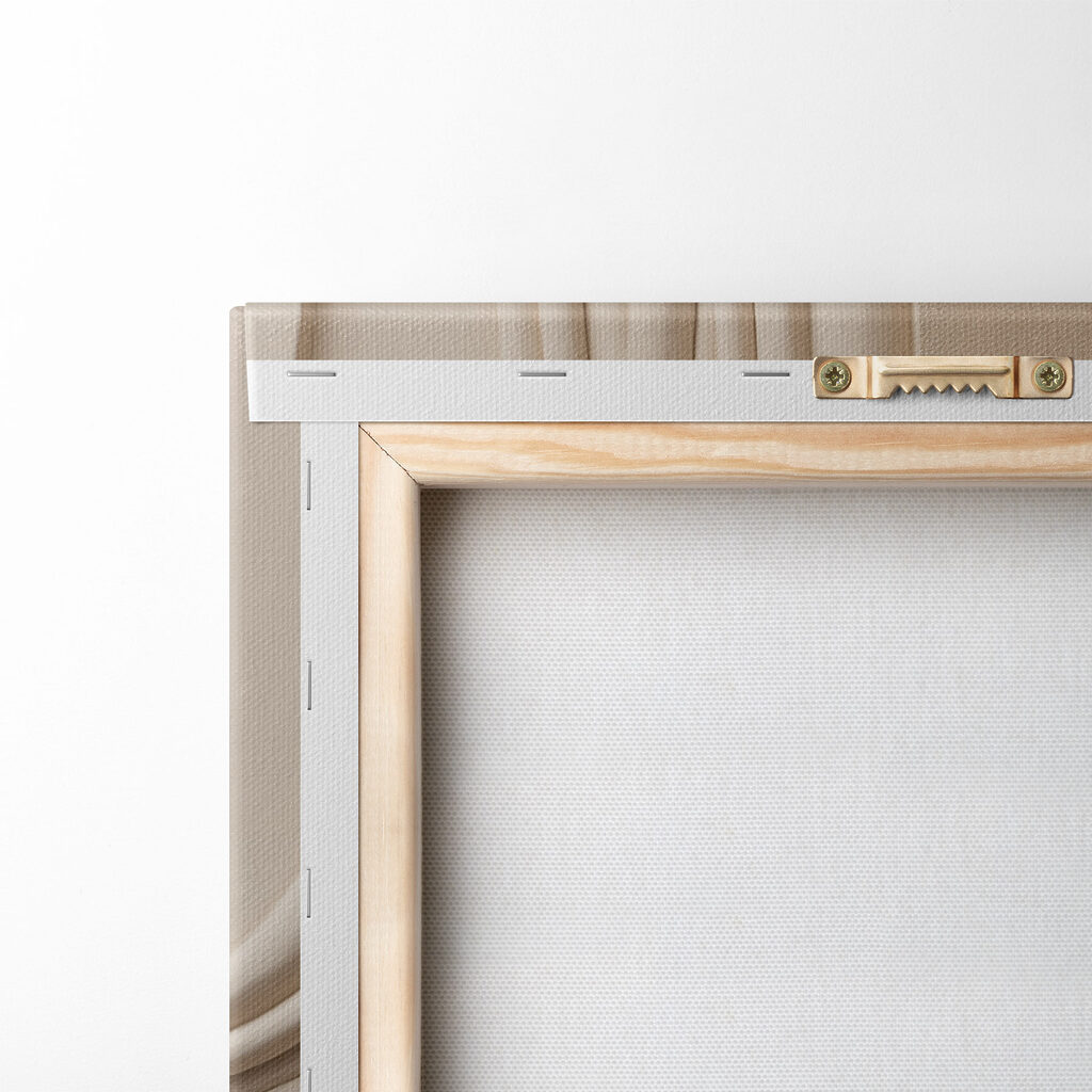 Witte bol op een beige achtergrond — achterkant