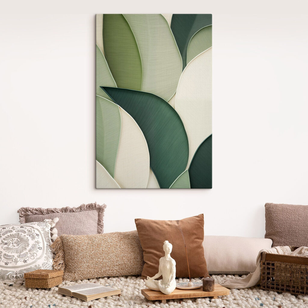 Op de natuur geïnspireerd gelaagd bladmotief — interieur 2
