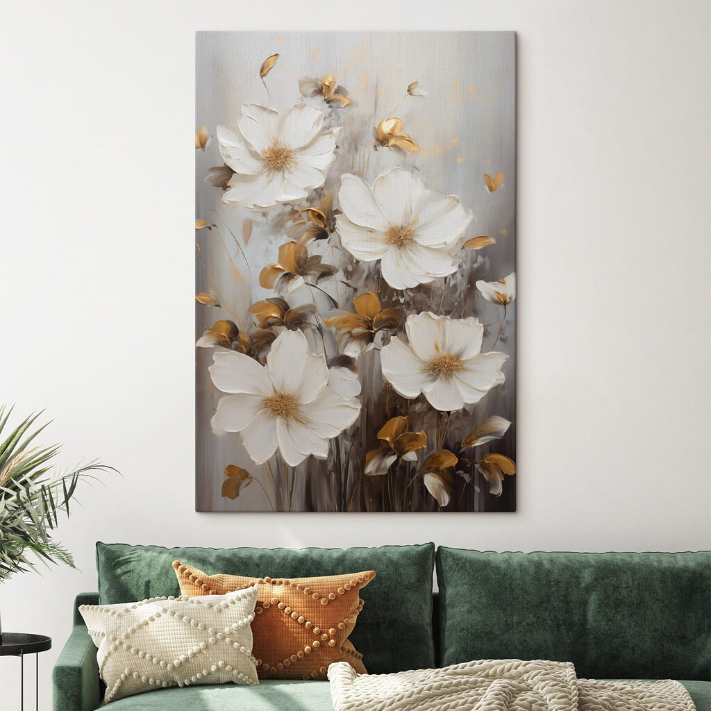 Verfijnde bloemen in zachte tinten — interieur 2