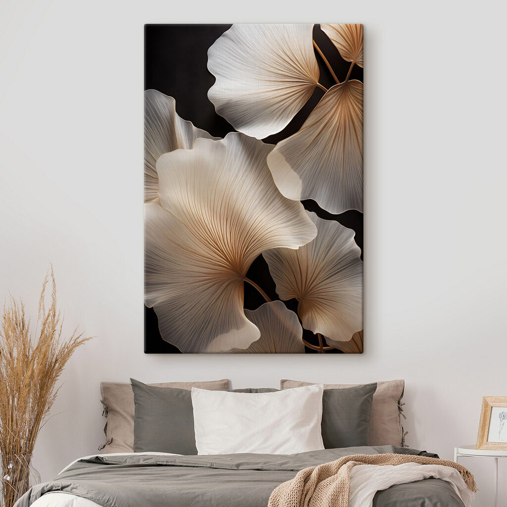 Fijne blaadjes in zachte tinten — interieur 1