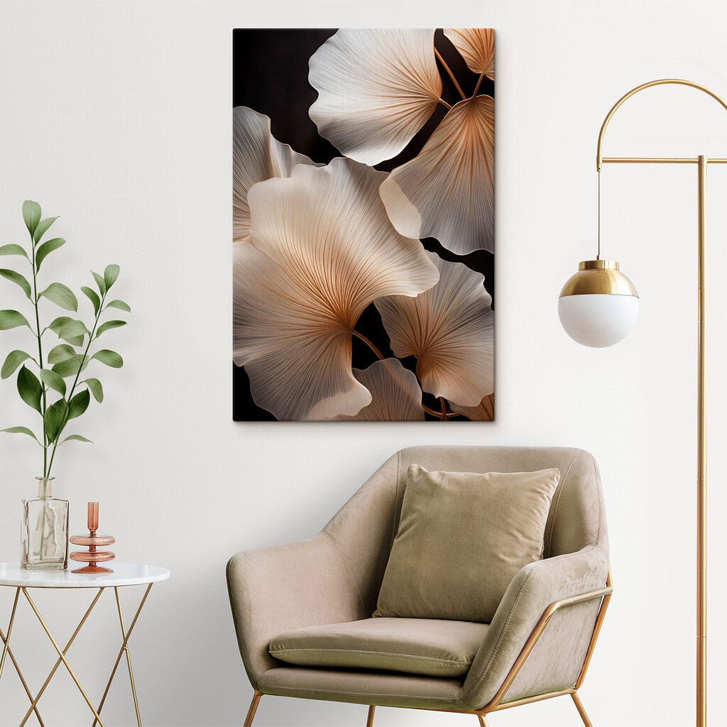 Fijne blaadjes in zachte tinten — interieur 2
