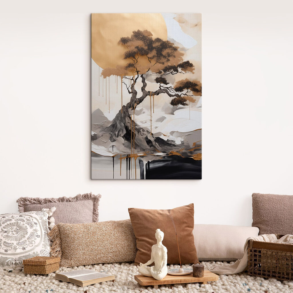 Een majestueuze boom tegen een rustige achtergrond — interieur 1