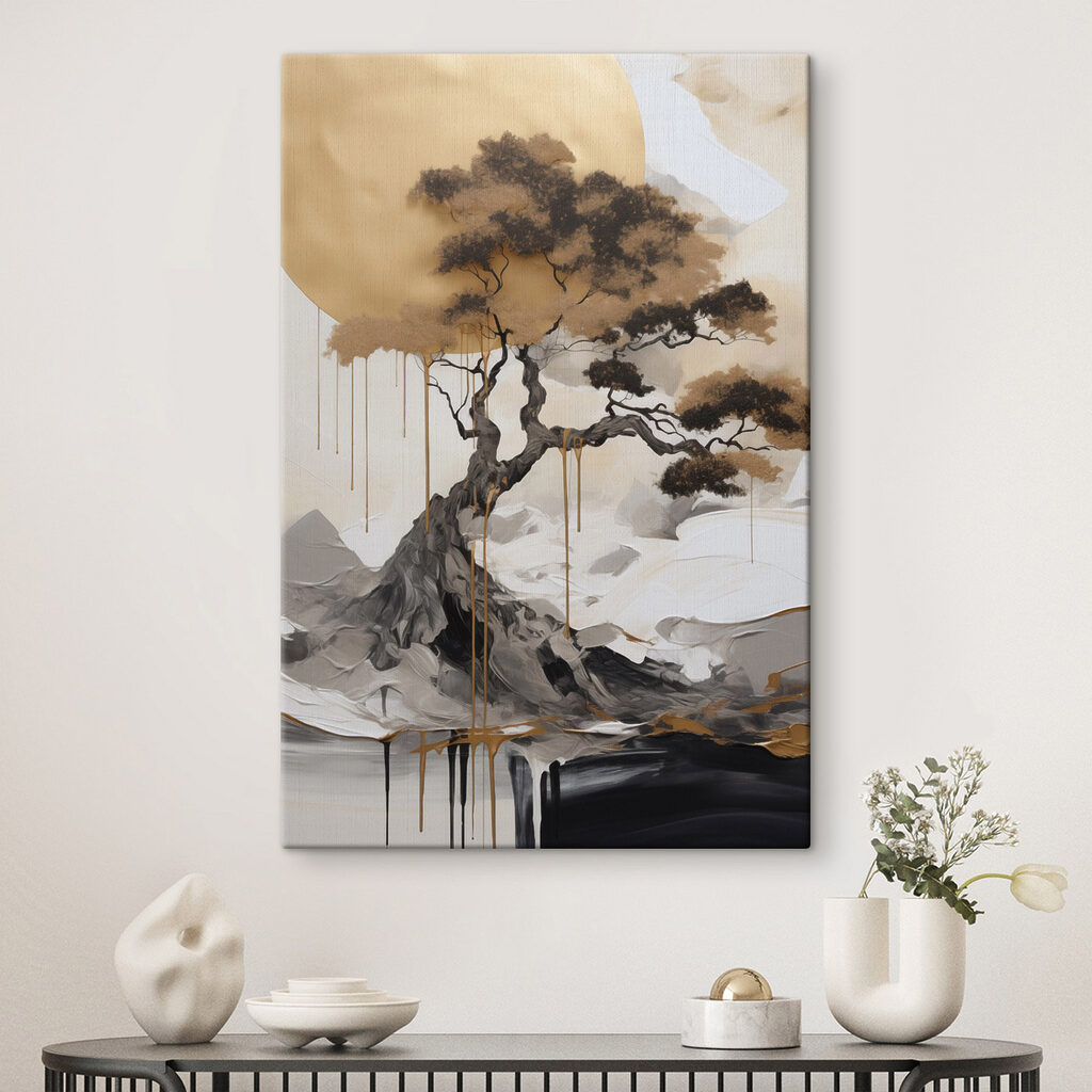 Een majestueuze boom tegen een rustige achtergrond — interieur 2