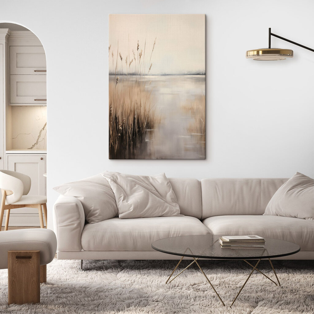 Water met hoog gras en een waterpartij — interieur 1