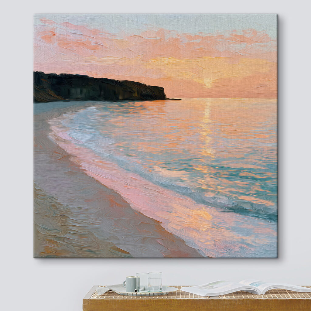 Strand met golven en kliffen — interieur 1