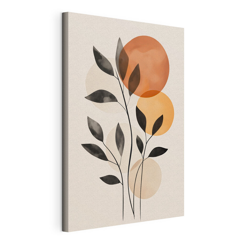 Plant met bladeren en cirkels — productweergave
