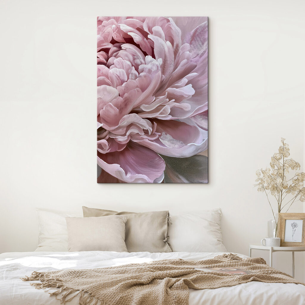Zachte bloemblaadjes in zachte roze tinten — interieur 1