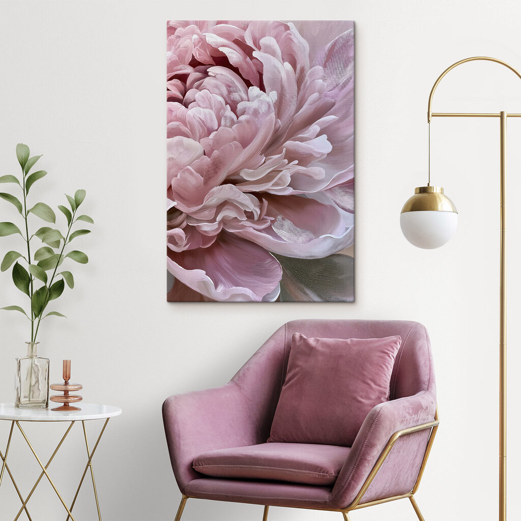 Zachte bloemblaadjes in zachte roze tinten — interieur 2