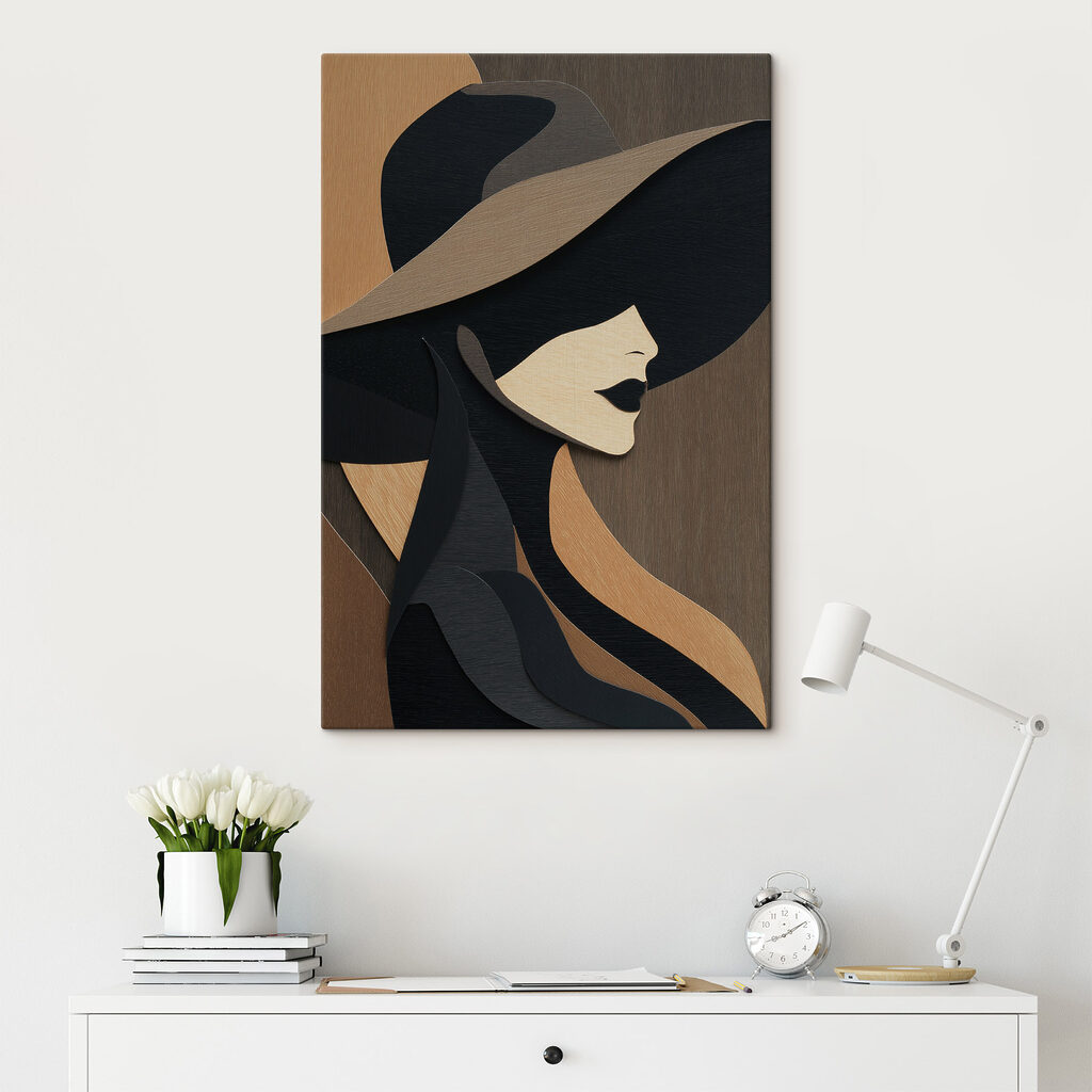 Vrouw met een hoed — interieur 2