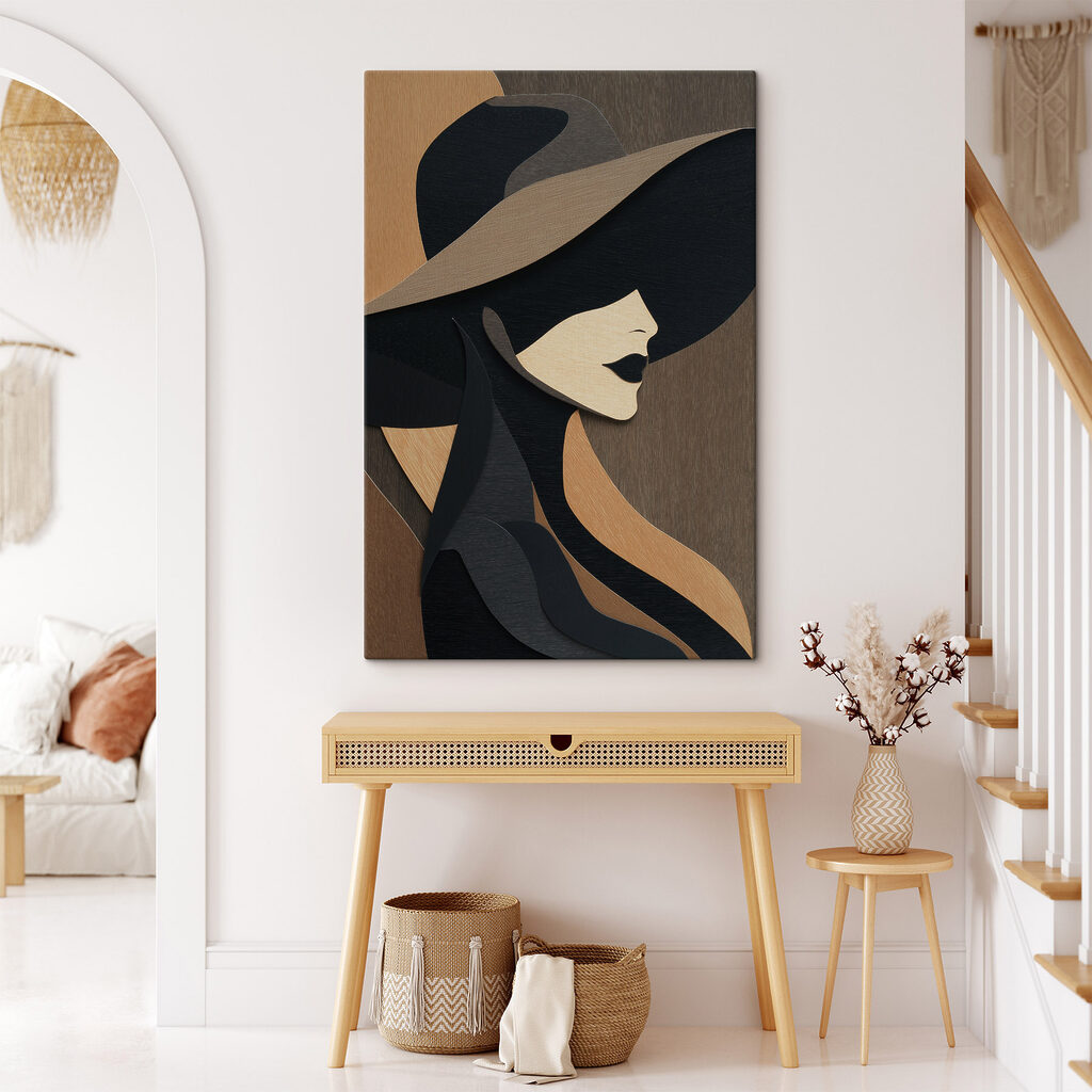 Vrouw met een hoed — interieur 1