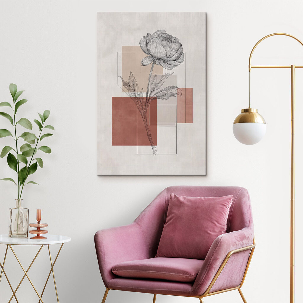 Tekening van een bloem — interieur 2