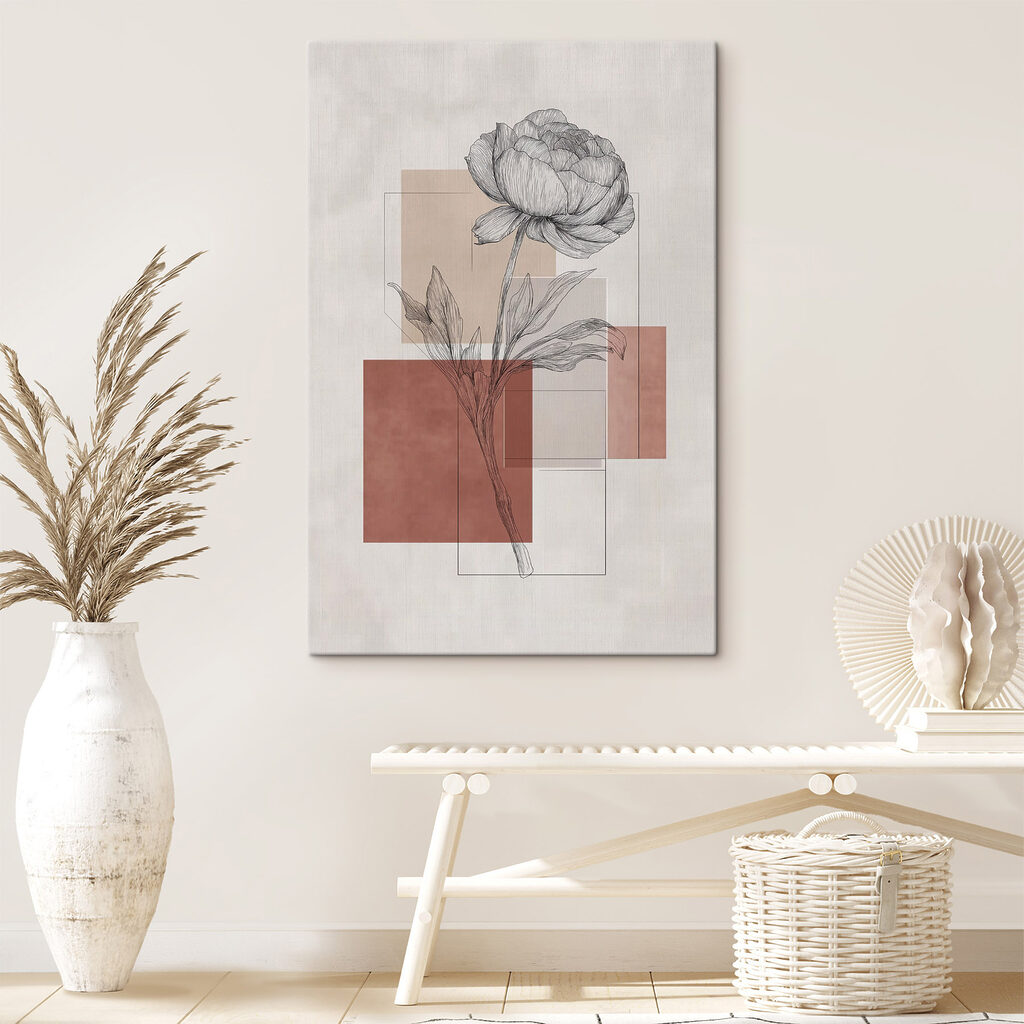 Tekening van een bloem — interieur 1