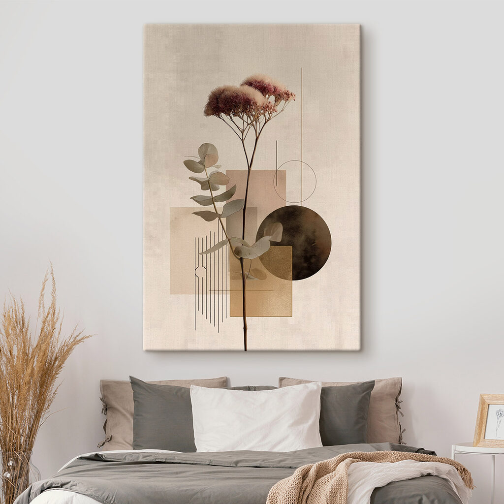 Plant met bladeren en cirkels — interieur 2