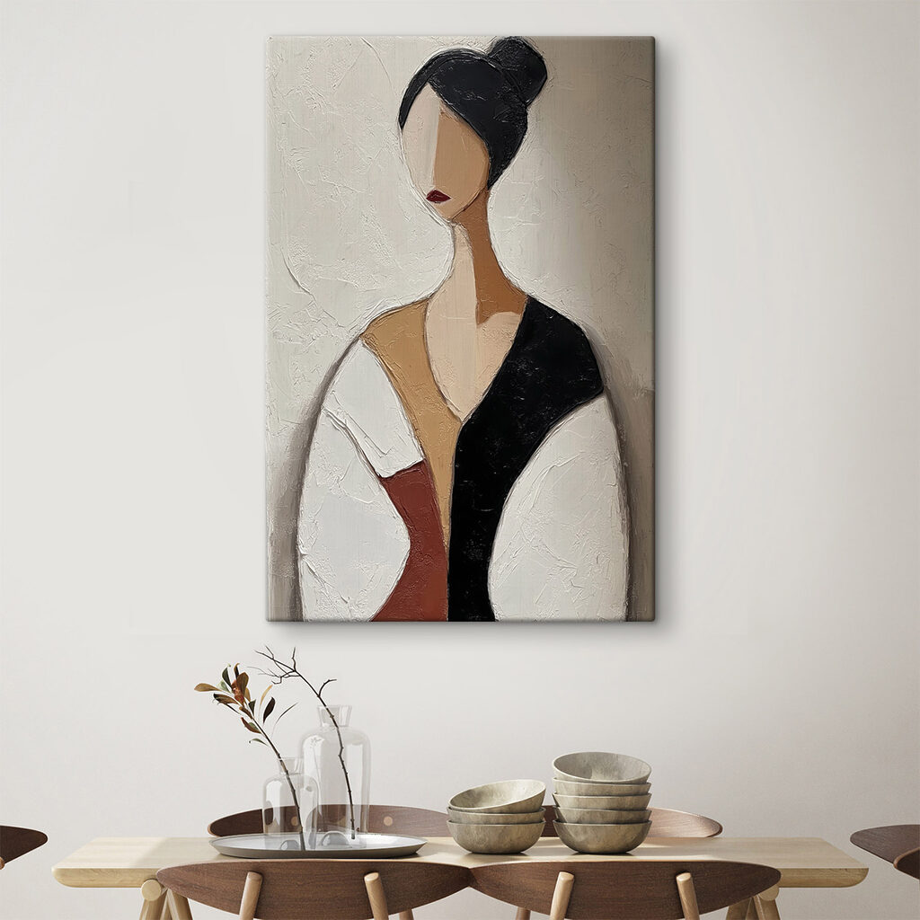 Schilderij van een vrouw — interieur 1