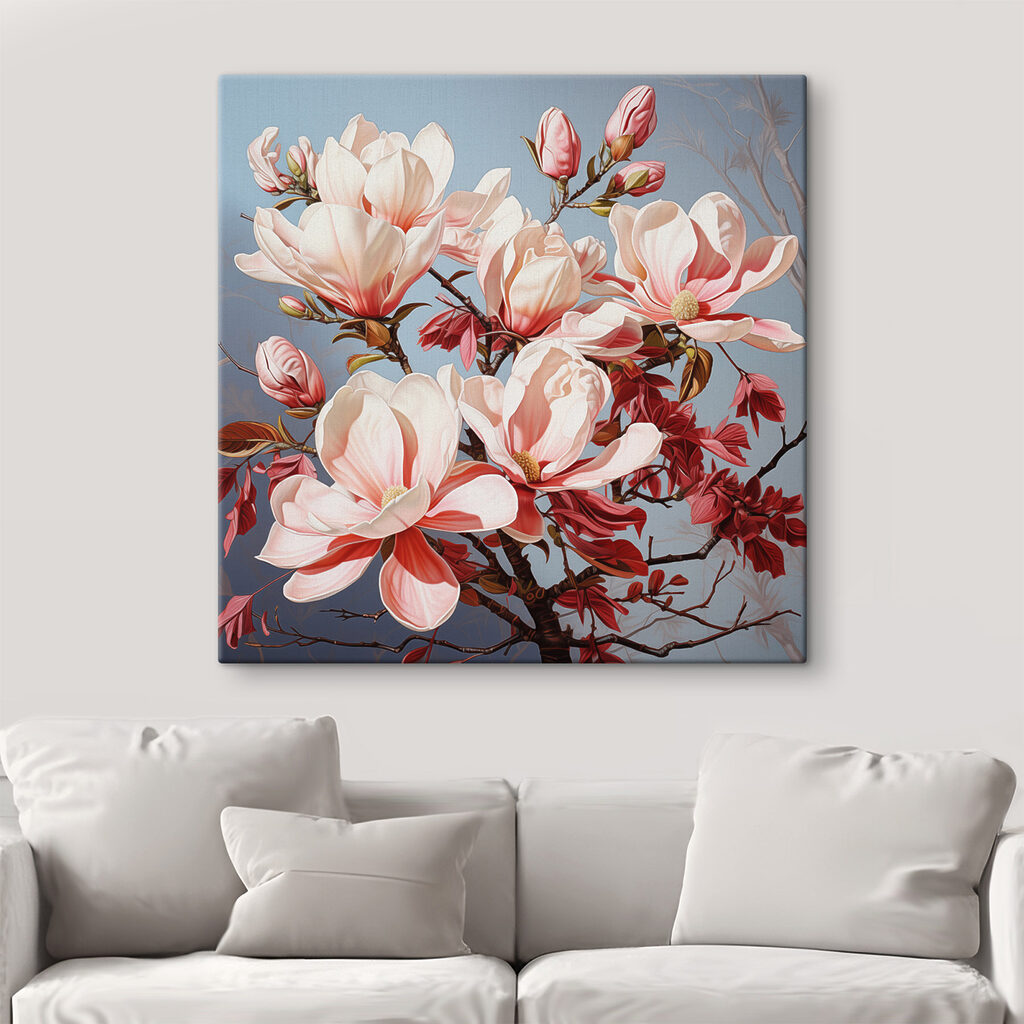 Bloesems in zachte pasteltinten — interieur 1