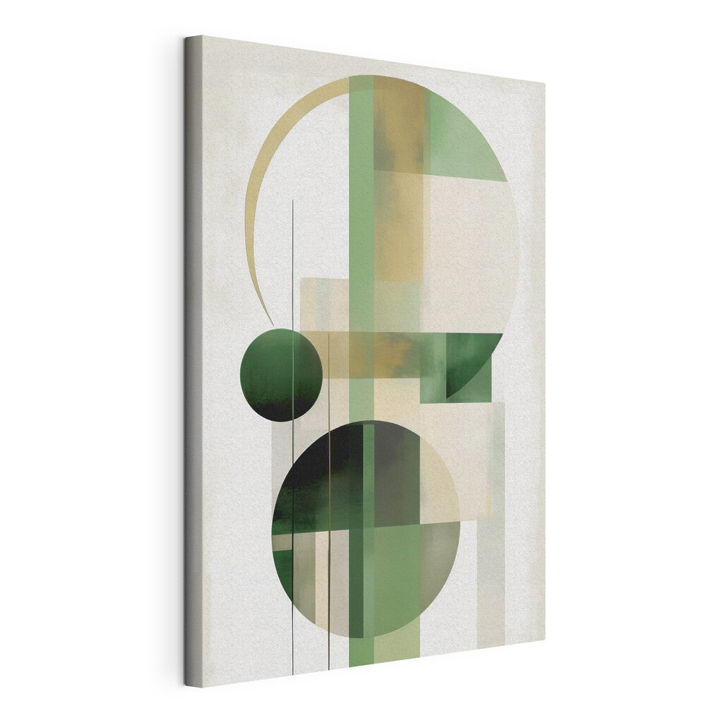 Kunstwerk, gespannen canvas met doorlopende rand