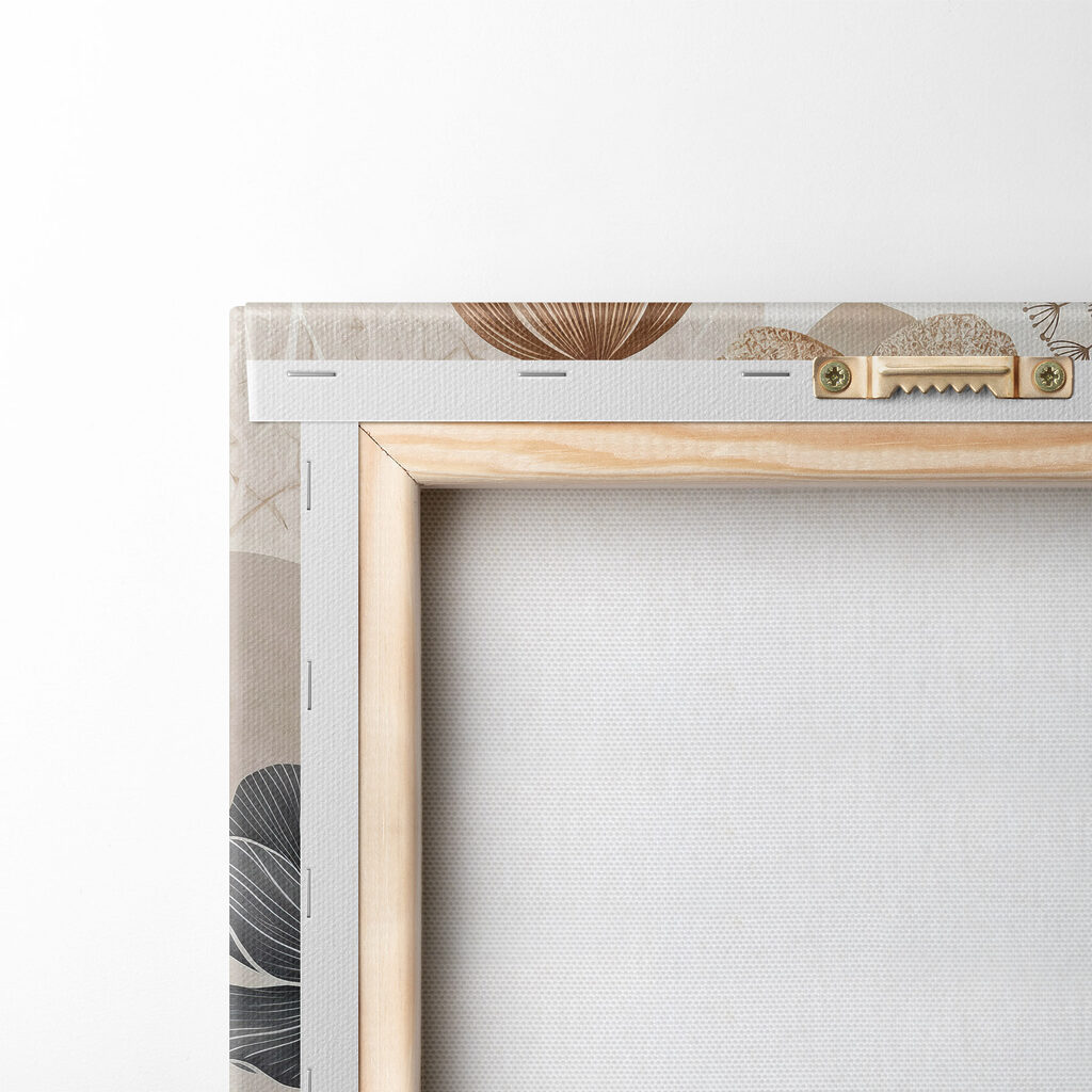 Elegant bloemmotief in subtiele tinten — achterkant