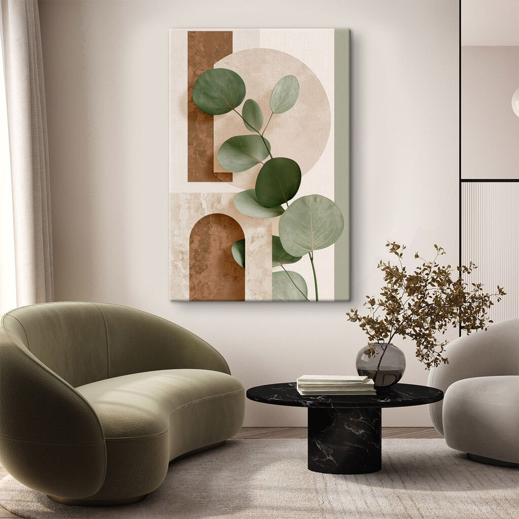 Groene bladeren aan een tak — interieur 3
