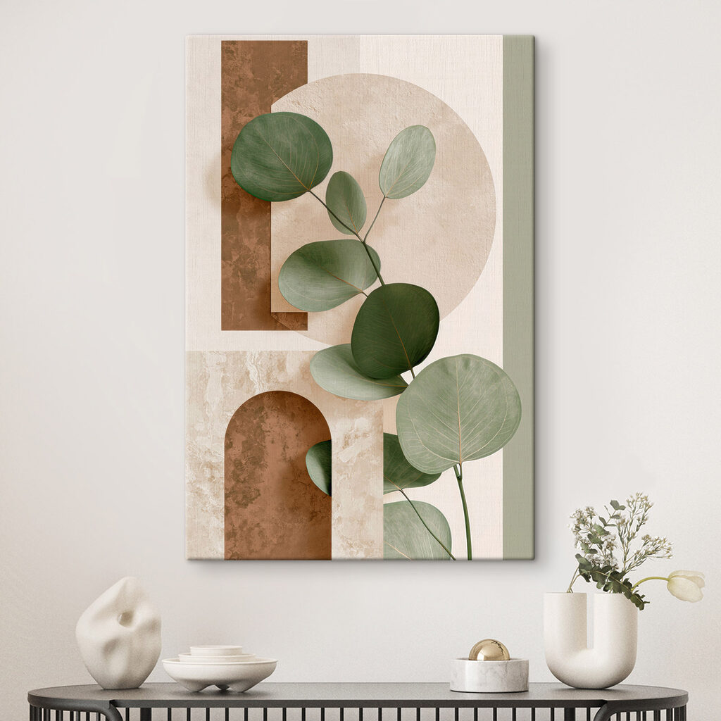 Groene bladeren aan een tak — interieur 1
