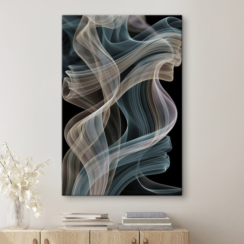 Golvende stromen van zachte kleuren — interieur 1