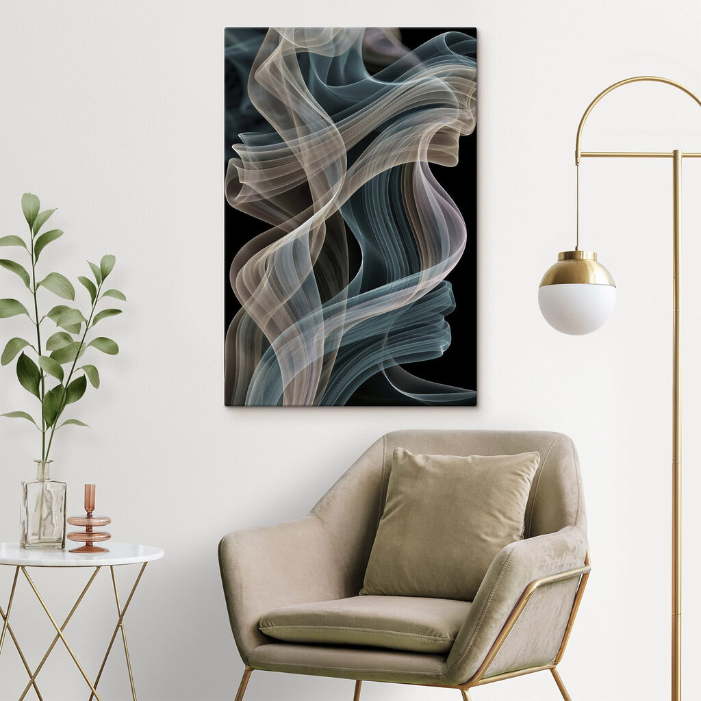Golvende stromen van zachte kleuren — interieur 2