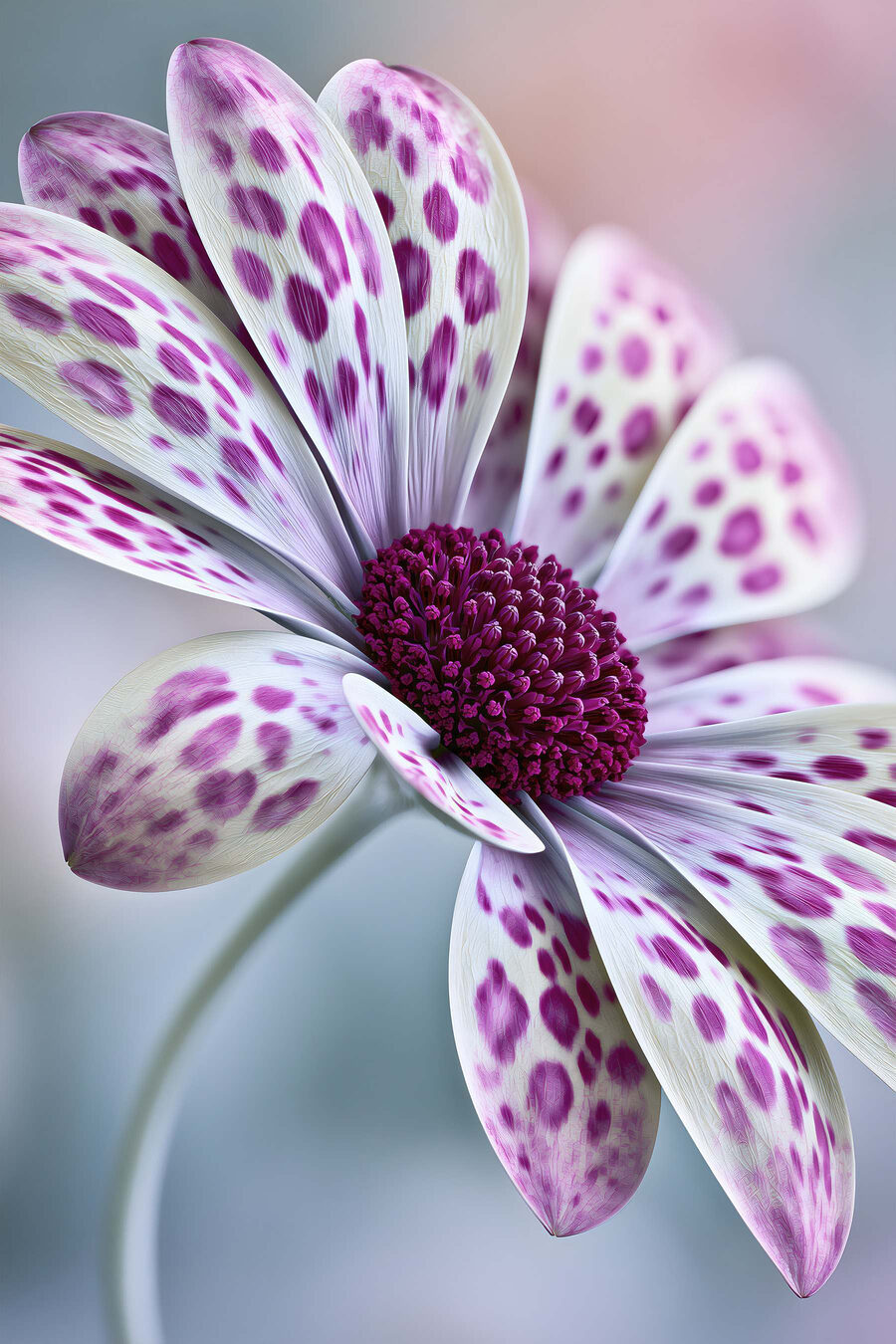 Elegante bloem met levendige patronen — volledig ontwerp