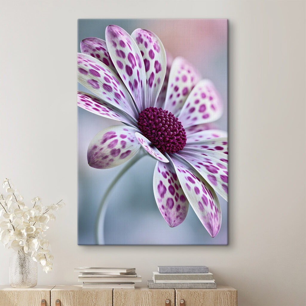 Elegante bloem met levendige patronen — interieur 1