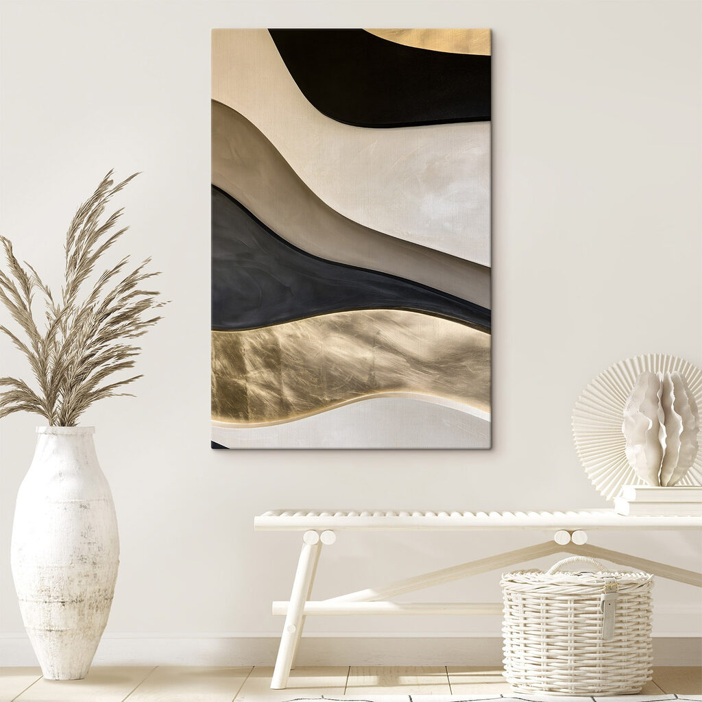 Vloeiende patronen in monochrome tinten — interieur 2