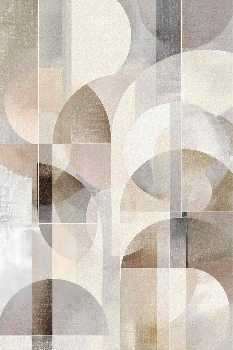 Abstracte patronen in zachte tinten — volledig ontwerp