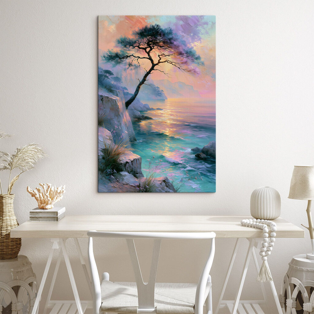 Boom op een klif aan het water — interieur 2