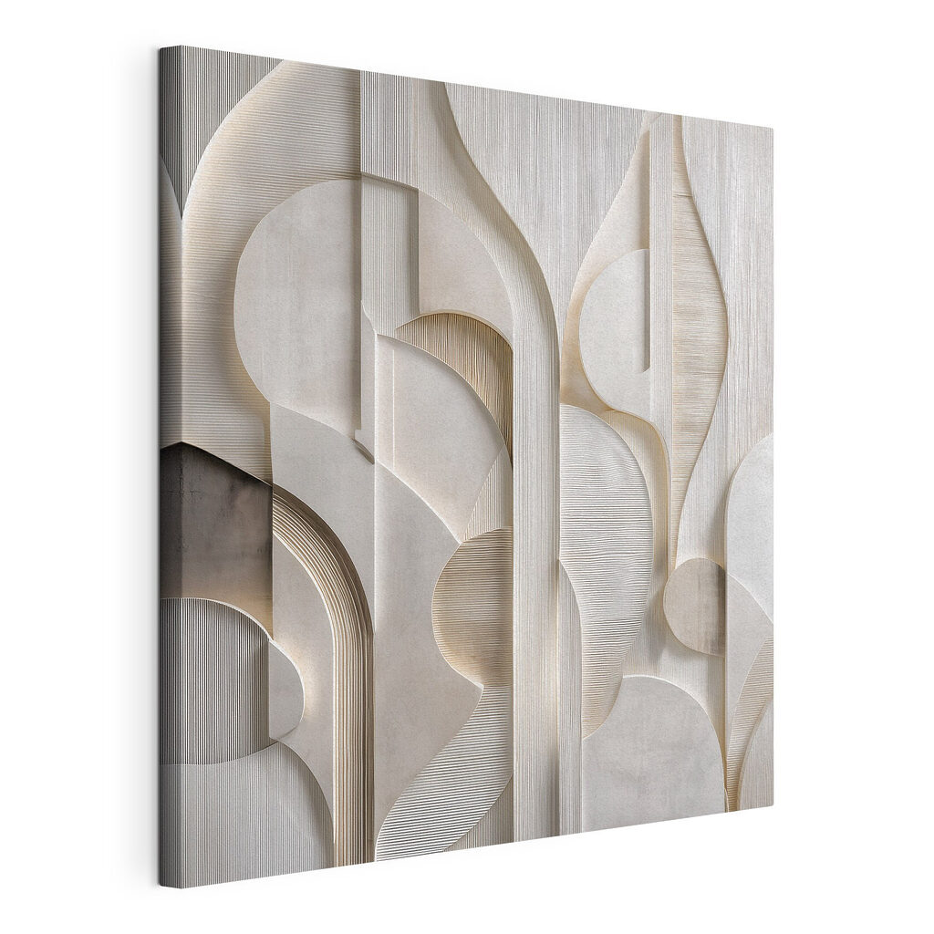 Abstracte vormen in neutrale tinten — productweergave