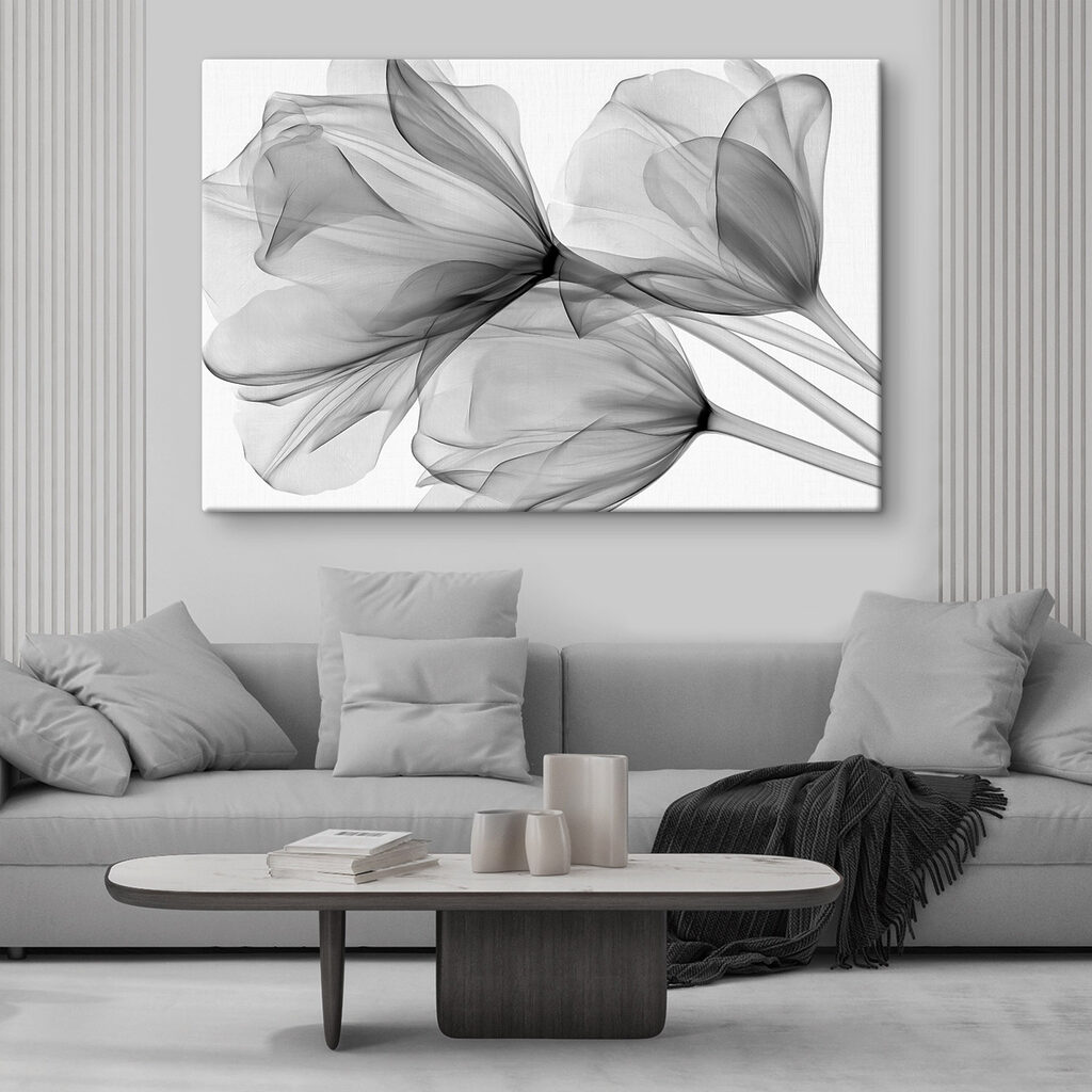 Boeket bloemen met tule — interieur 2