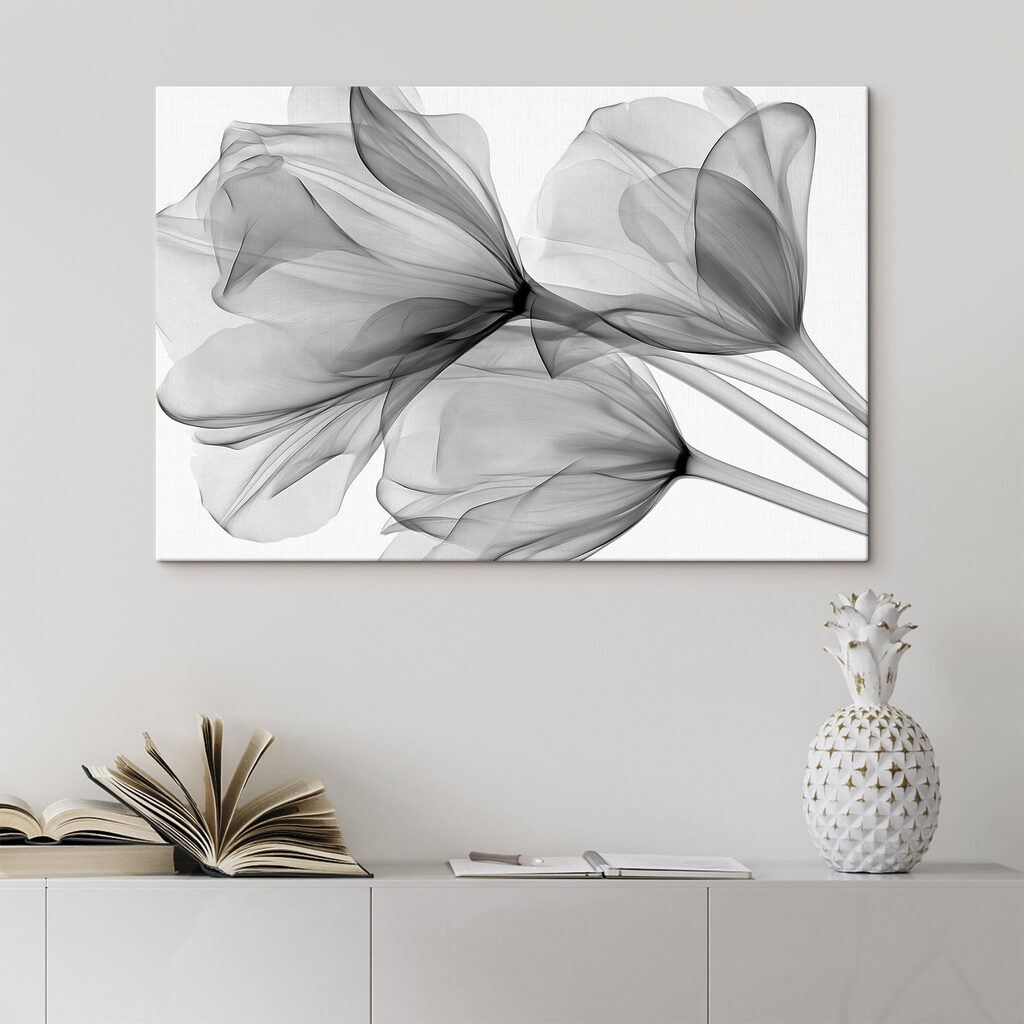 Boeket bloemen met tule — interieur 1