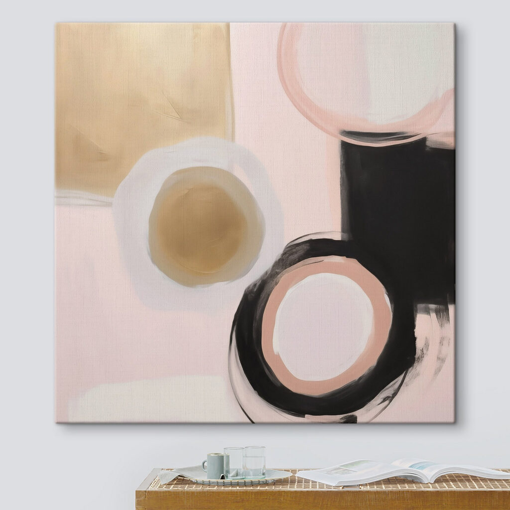 Cirkels en vierkanten schilderen — interieur 1