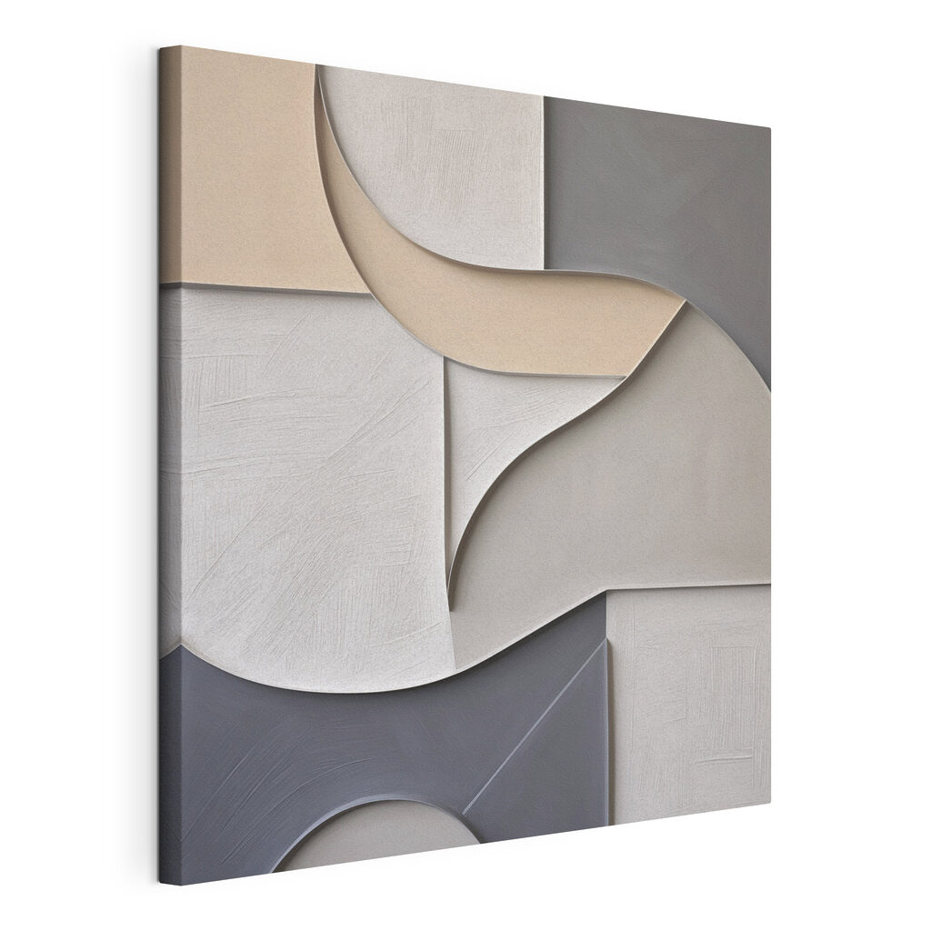 Abstracte vormen in zachte, neutrale tinten — productweergave