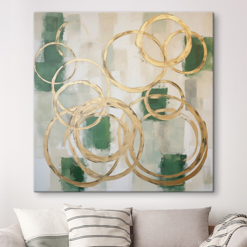 Cirkels en vierkanten schilderen — interieur 1